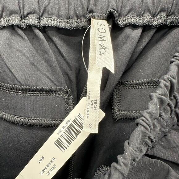 Soma Tech Knit Jogger Black Size S Pull On Comfort Athleisure‎ Travel Preppy NWT - Picture 10 of 11